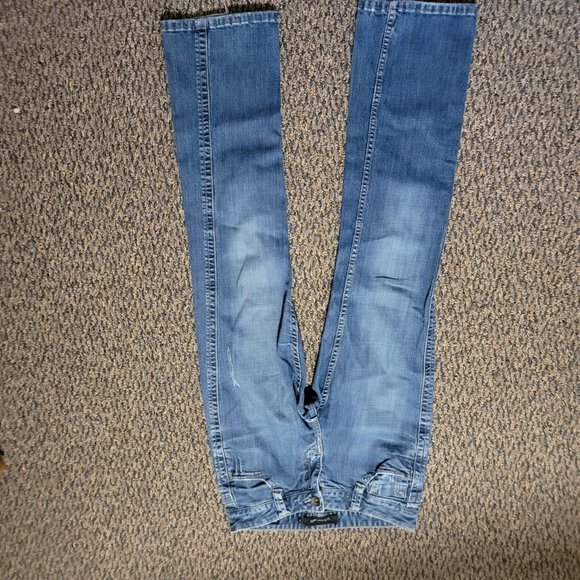 Vintage Calvin Klein Lean Bootcut Blue Jeans Size 4 EUC - Picture 7 of 16